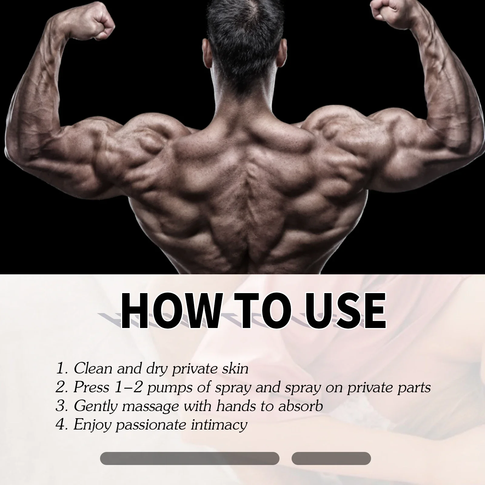 Duração até 60 minutos; macho