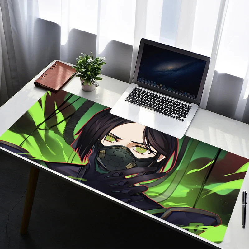 Mouse Pad PC Non Slip Rubber Mousepad Laptop Gamer Cabinet Keyboard Pad Office Computer Gaming Desk V-valorant Viper Mouse Mat