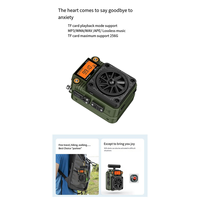 A35I HanRongDa HRD-777 FM MW SW VHF WB Full-Band Bluetooth Radio Fingertip Gyroscope Mini Radio Multi-Function Mini Speaker