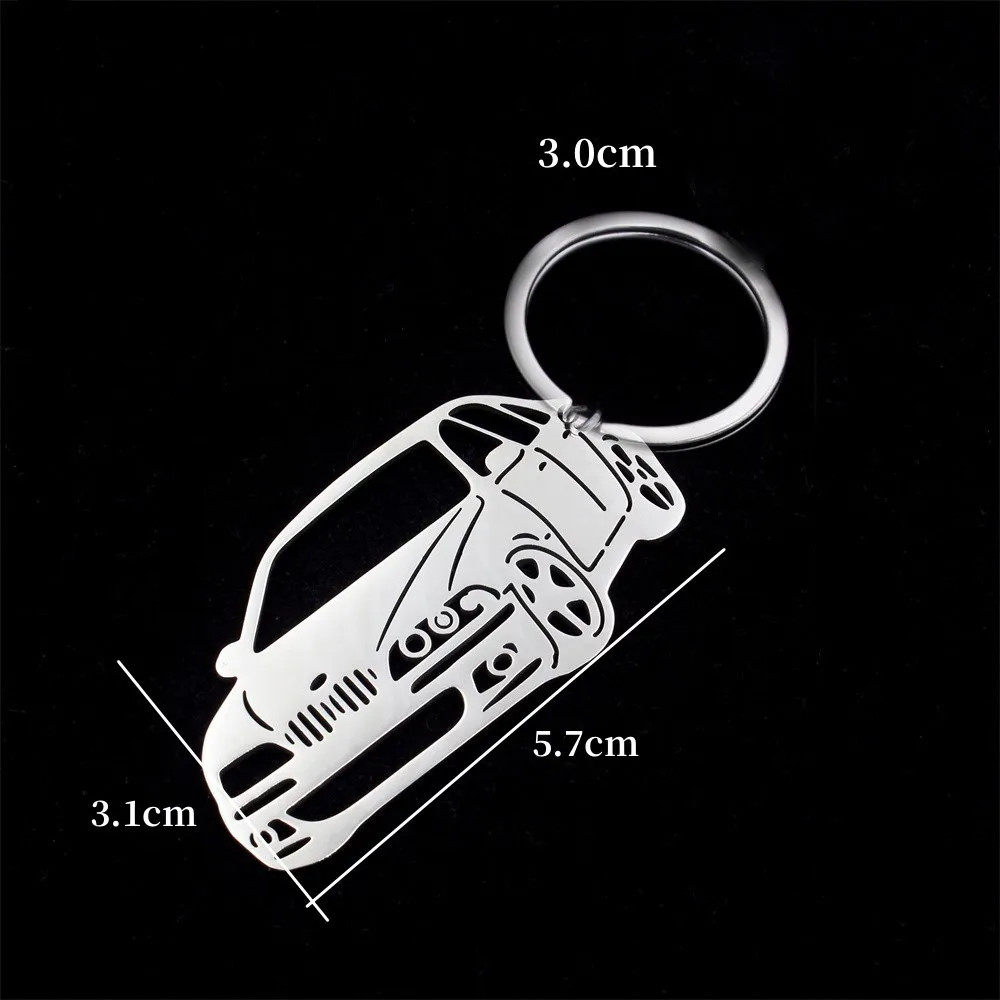 Popular Car Keychain Stainless Steel Car Keyring Key Chain for Men Women Boyfriend Luxury Keyring Jewelry Gift