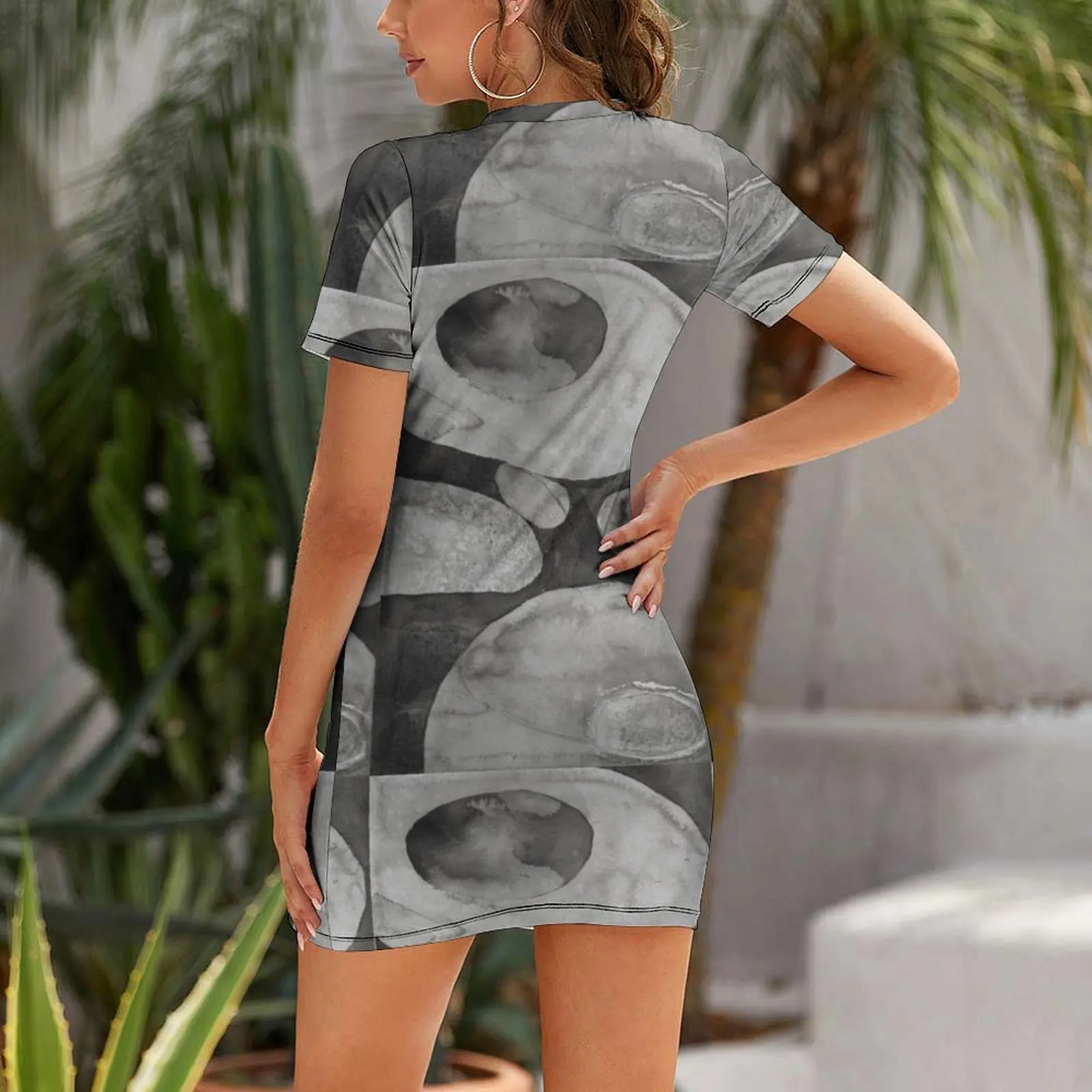 James River Water Rocks robe à manches courtes robe de bal vêtements robe ample pour femmes robe