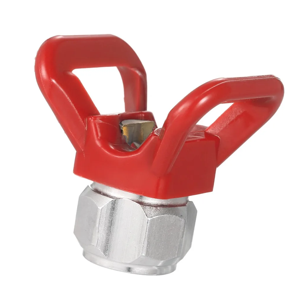 4pcs Flat Tip Spray Gun Nozzle Seat Airless Type Tool Part Paint Spray Accessory Universal Fit Guard Design