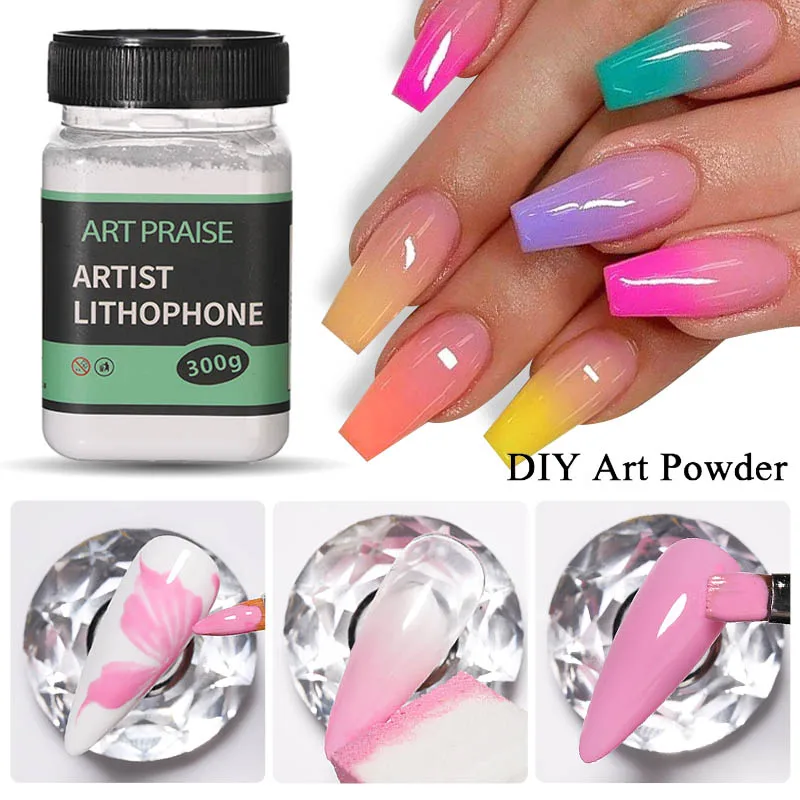 Chrome Nail Powder Set Mixed With Color Gel For Nail Gradient DIY Painting Effect Nail Pigment Dust Nail Brushes Manicure Tools