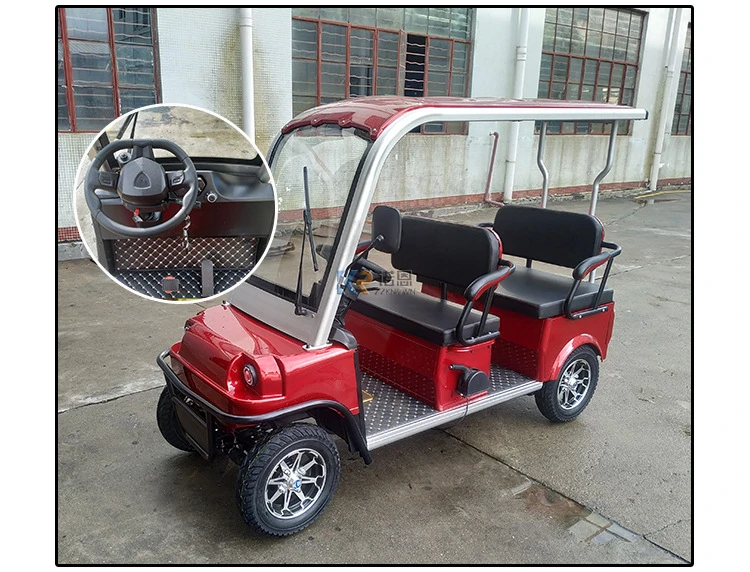 Factory Directly Selling Comfortable Rickshaw Tourist Car Electri Mini Golf Car Tuk Tuk Car Sightseeing Bicycle Tandem Bike