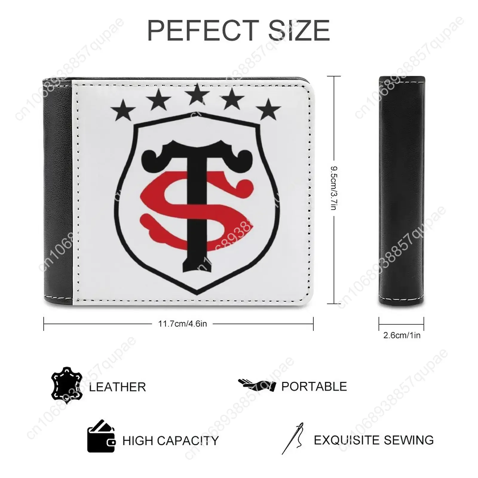 Stade Toulousain 5 Stars Classic Style Pattern Wallet Men Fashion High Quality Purse Rugby Stadetoulousain Toulouse St