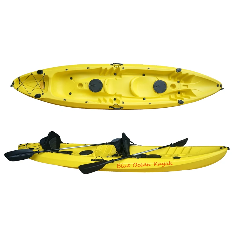 

2+1 Tandem Fishing Kayak with seats and paddles from BLUE OCEAN KAYAK