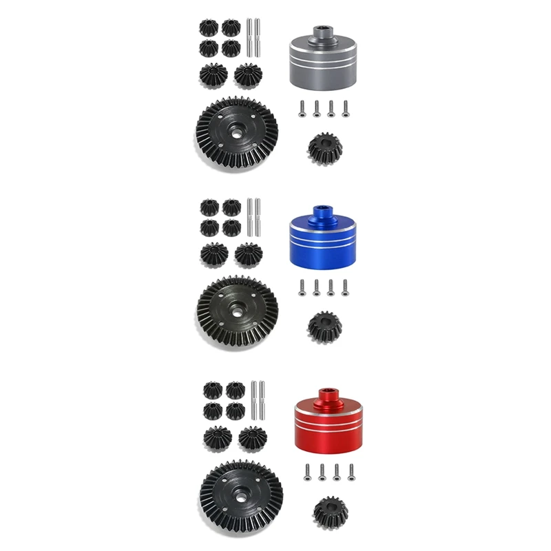 مجموعة تروس حلقية للأسنان التفاضلية ، ترس مشطوف الحواف ، أجزاء ترقية لسيارة تاميا XV02 ، TT02 ، t02b ، سيارة RC