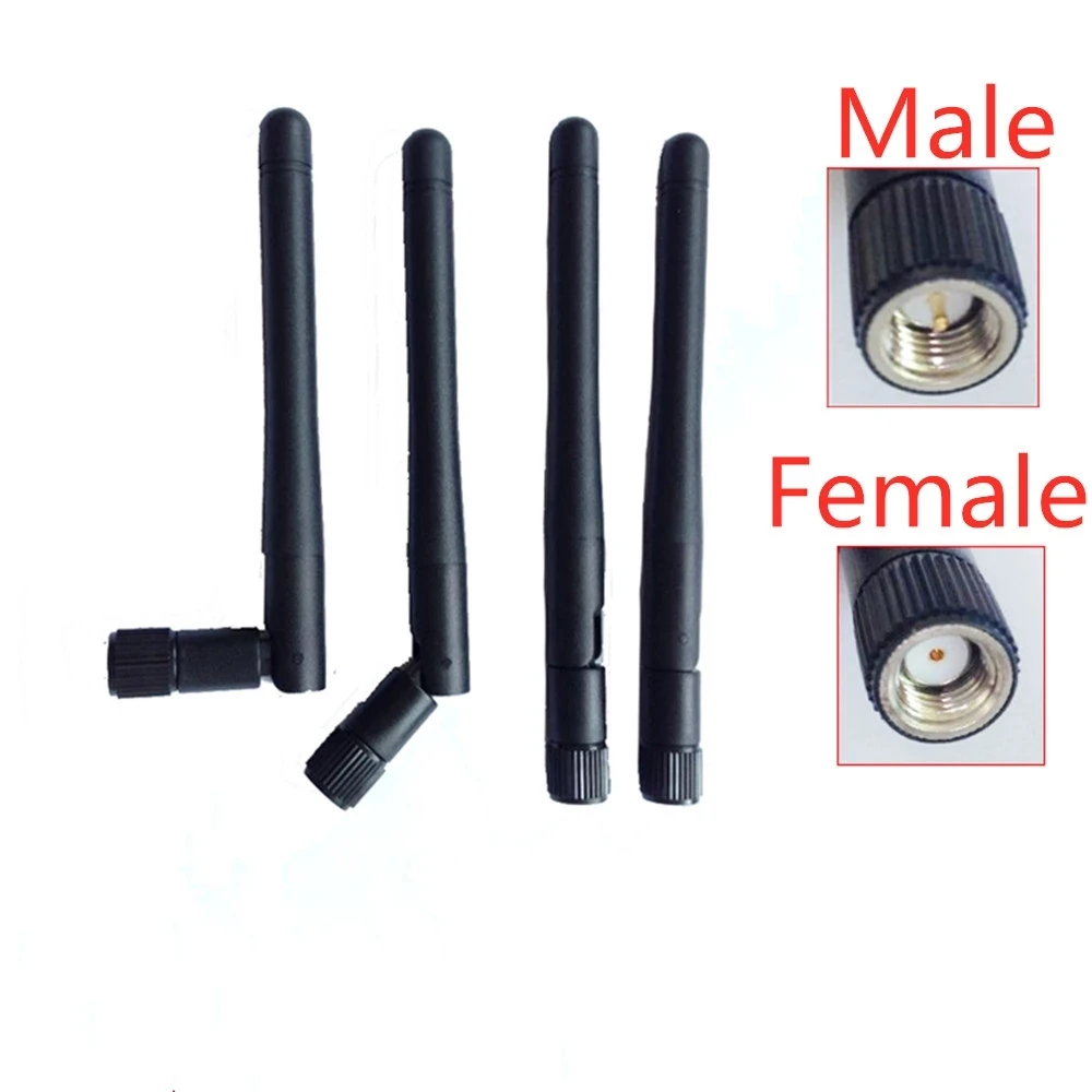 Wifi Module Antenna 2.4G Small Folding Antenna ZigBee SMA Inner Needle Stick Antenna Female Male Sticker