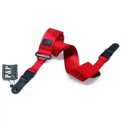 Correa de guitarra ancha de nailon ajustable con cuero y cruzada