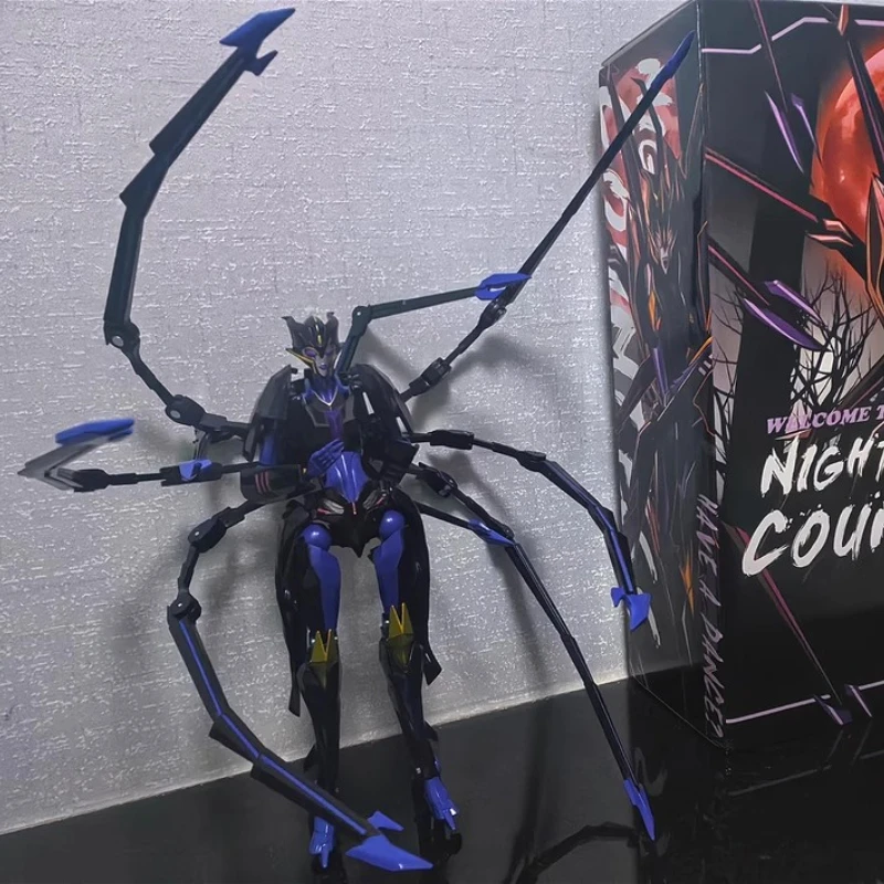 In Stock APC Blackarachnid Leader's Certificate Night Countess's Helicopter Action Figures Transformable Toys Robot Gift