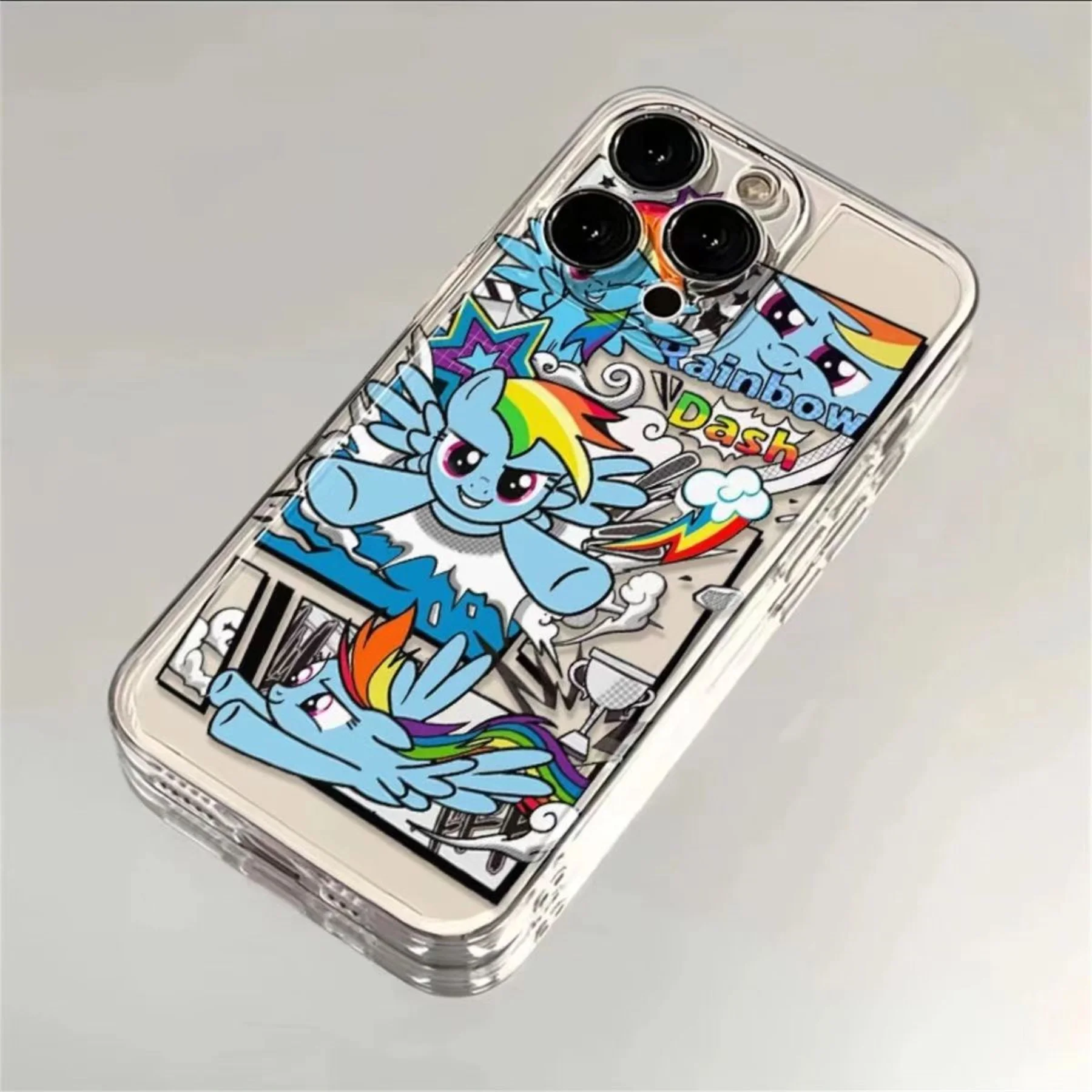 My Little Pony Rainbow Phone Case For iPhone 17 16e 16 15 14 13 12 11 Mini  Air Pro Max X XR XSMax 7 8 Plus Transparent Cover - AliExpress 202192403
