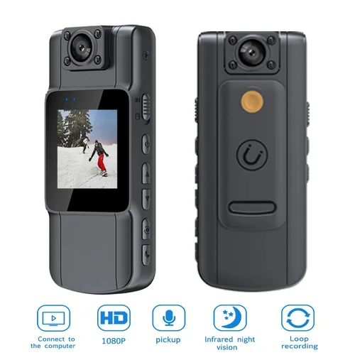 Null 1080P HD Mini cámara grabadora de vídeo Digital portátil BodyCam visión nocturna infrarroja cámara de policía videocámara de bicicleta pequeña