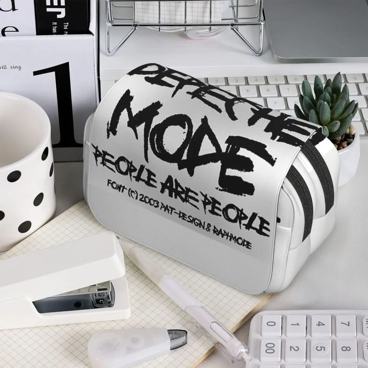 

Пенал Kawaii Depeches DM Mode Musician World Tour для детей, школьный пенал-коробка, сумка для канцелярских принадлежностей, держатель для ручек