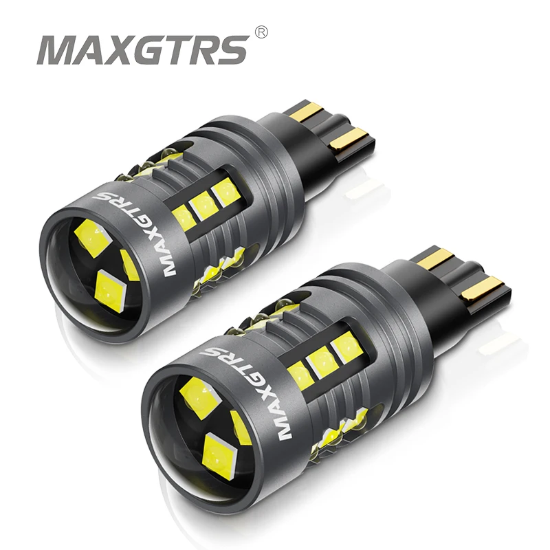 2x 3000LM Canbus T15 T16 LED Światła cofania W16W Samochodowe tylne światło cofania Biały Czerwony Pomarańczowy Żółty Bursztyn Super Jasne Wysoka Moc