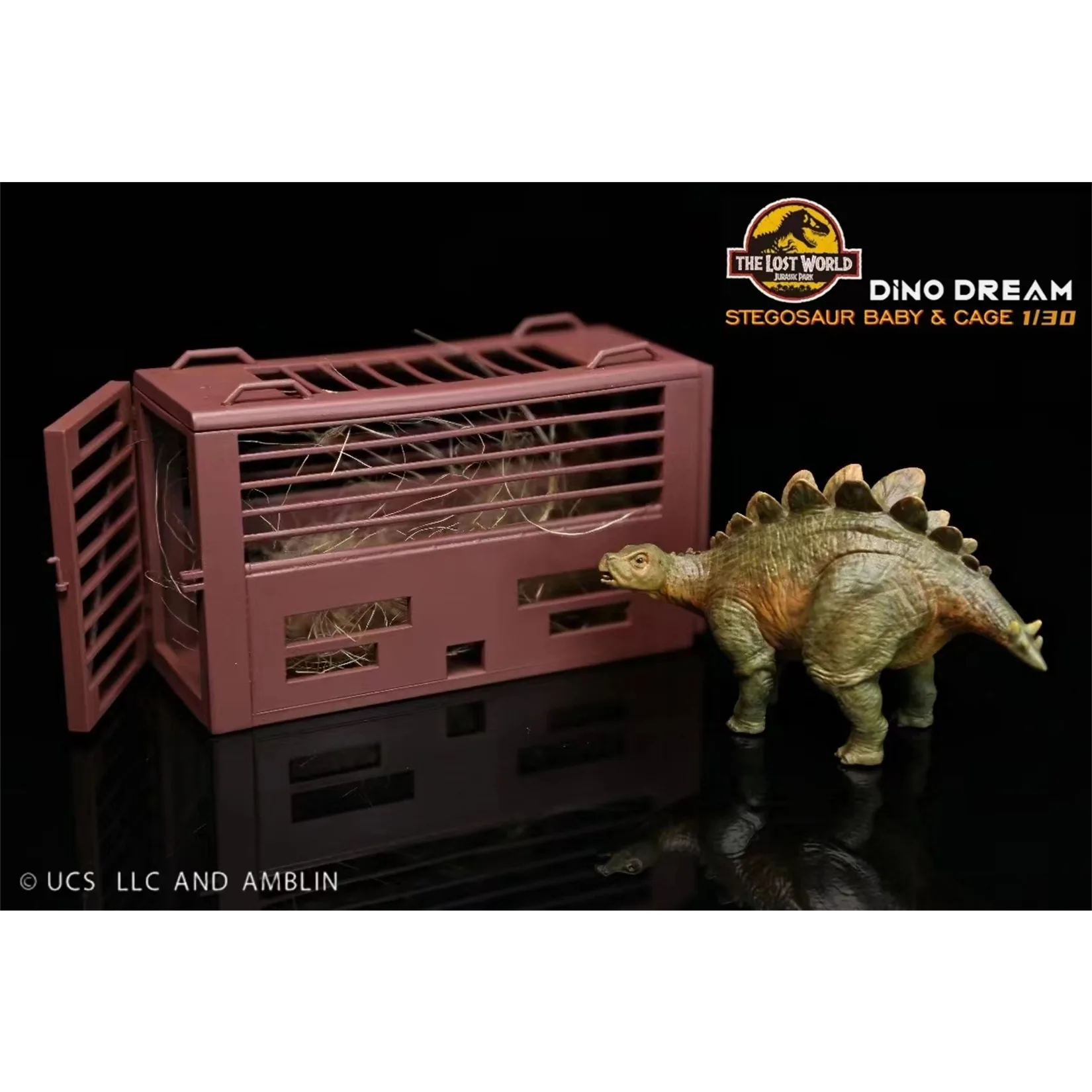 DINO DREAM 1/30 Stegosaurus Babykooi Scène Beeld Stegosaurus Dinosaurus Dieren Collectie Decoratie Verjaardagscadeau
