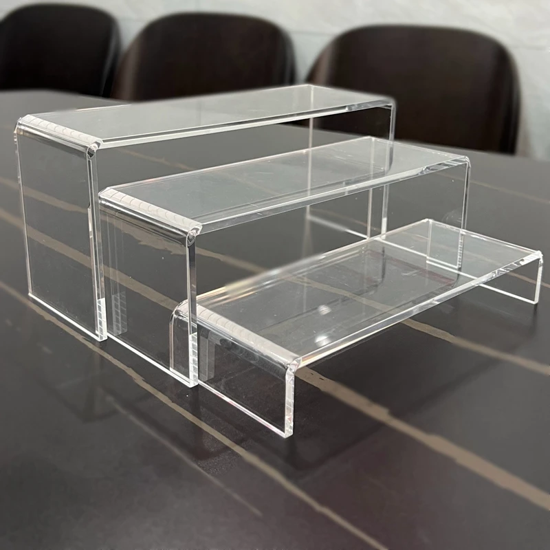 Präsentationsständer 5mm Dickes Acryl-Displayregal, Transparent und Leichtgewichtig, Stapelbar zur Aufbewahrung von Ausstellungsstücken – Detail 2