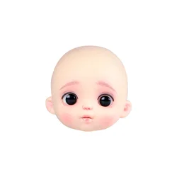 YMY Milky White Head OB11 Cute 1/12BJD Makeup Doll Head Joint Doll Head DIY Boy Girl Baby Doll Replacement Head