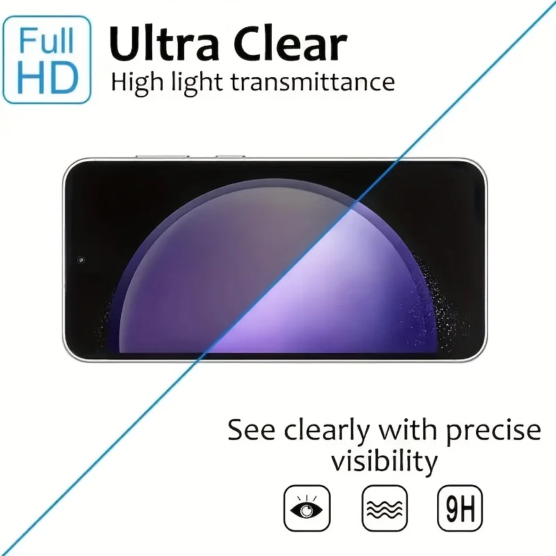 عبوتان من واقي الشاشة الزجاجي المقوى للخصوصية متوافق مع سلسلة Samsung Galaxy S25 Ultra S22 S23 S24، صلابة 9H