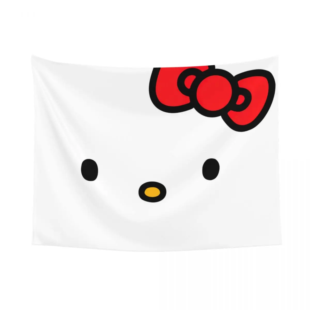 Official Hello Kitty Cute Face Tapestry Hippie Fabric Wall Hanging Wall Decor Curtain Witchcraft Wall Carpet