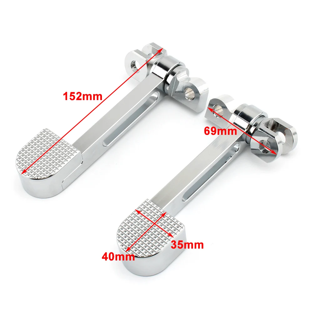 Motorcycle Foot Rest Pegs Footrest Extension Bracket For Harley Davidson Sportster XL 883 1200 Softail FXWG FXR Dyna Fatboy