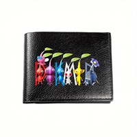 Pikmin Characters Lineup Stylish Wallet Design Business Mens Casual Elegant Simple Practical Quality Wallet Stylish Printing Gra
