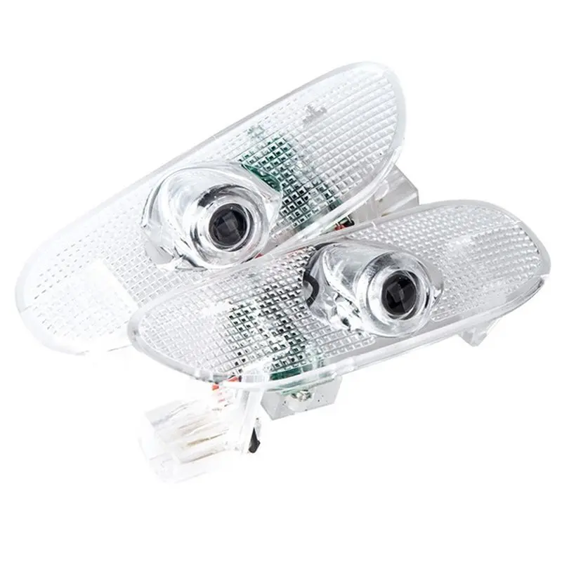 Simple 2Pcs Car Interior Door Light Welcome Lamp Ambient For Toyota Prado LC120 2003-2009 Projector Welcome Light