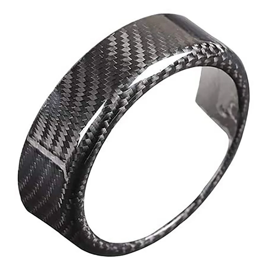 

Carbon Fiber Rear Grille Front Grill Logo Decor Ring Black Trimmed Frame Fits For Alfa Romeo Giulia 2017-2020-M54K