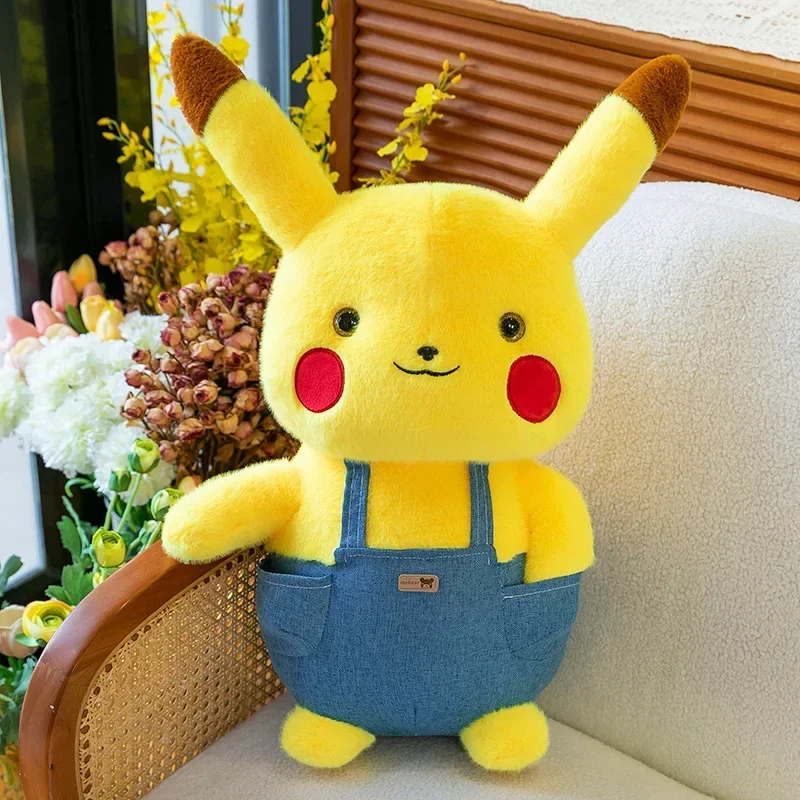 40/80cm Pikachu Pokemon Plush Toys Anime Doll Cute Pillow Cartoon Huge Pikachued Pokémon Plushie Stuffed Gift for Kids Christmas