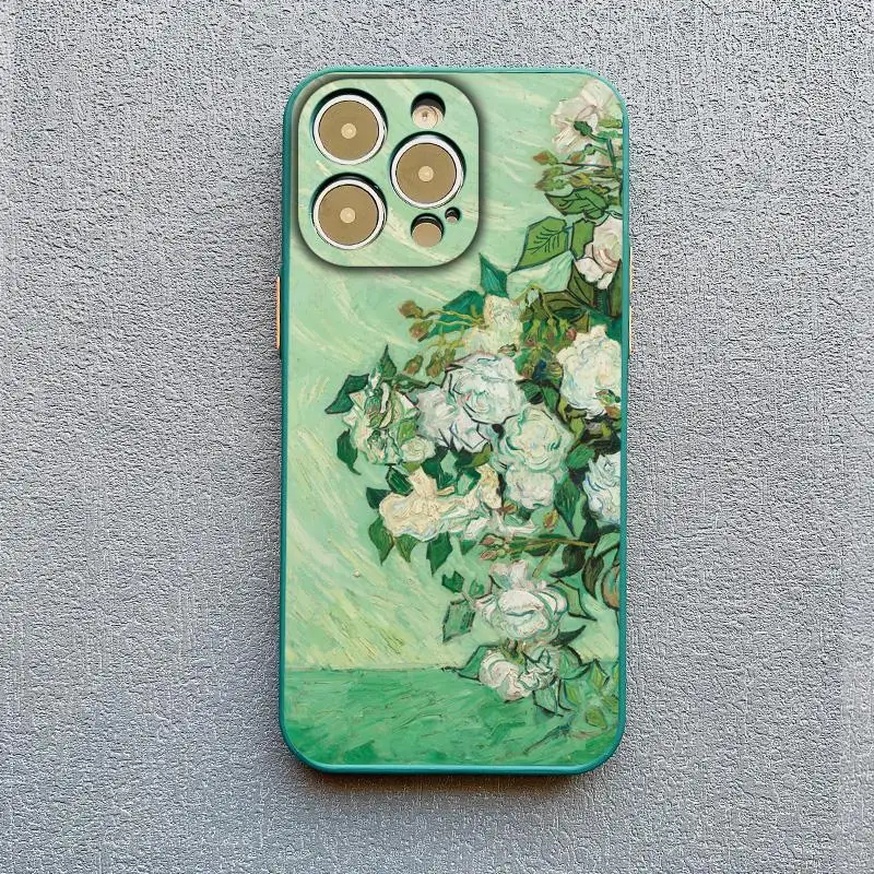 Retro Van Gogh Ölgemälde Telefon Fall Für iPhone 16 15 14 Plus 17 11 13 12 14 Pro MAX XR X Vintage Stoßfest Abdeckung Funda – Detail 14