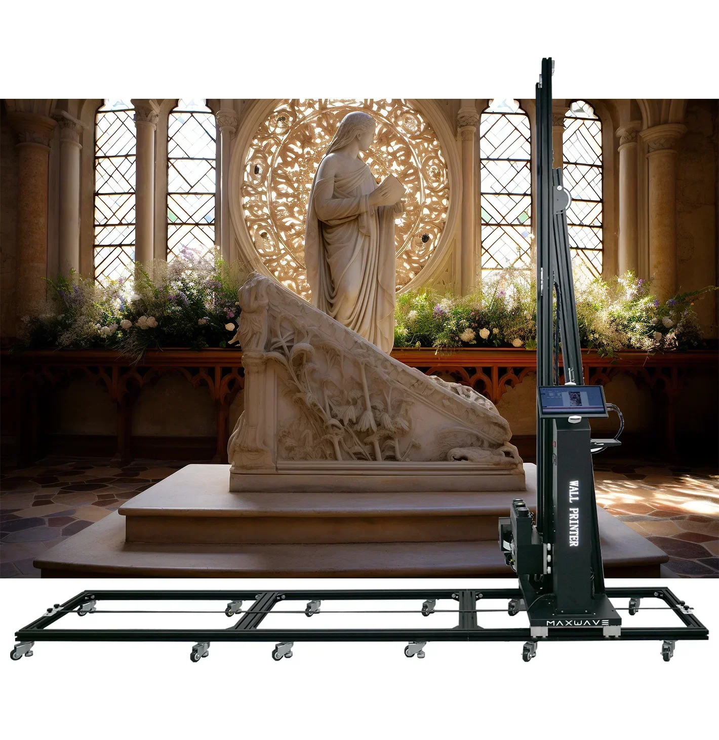 3D Vertical Wall Printer Machine, Mural Printing Machine, Indoor e Outdoor