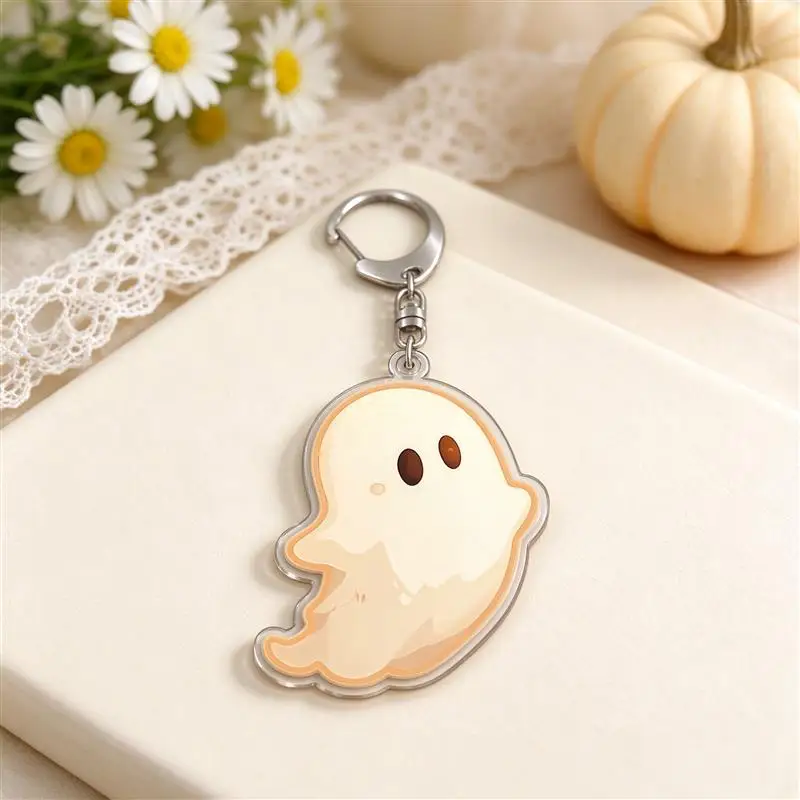 Clear Print Smoothly Polished Edges Perfect for Christmas Gift Exchange Bag Charm Double Sided Key Ring  Acrylic Keychain 5cm