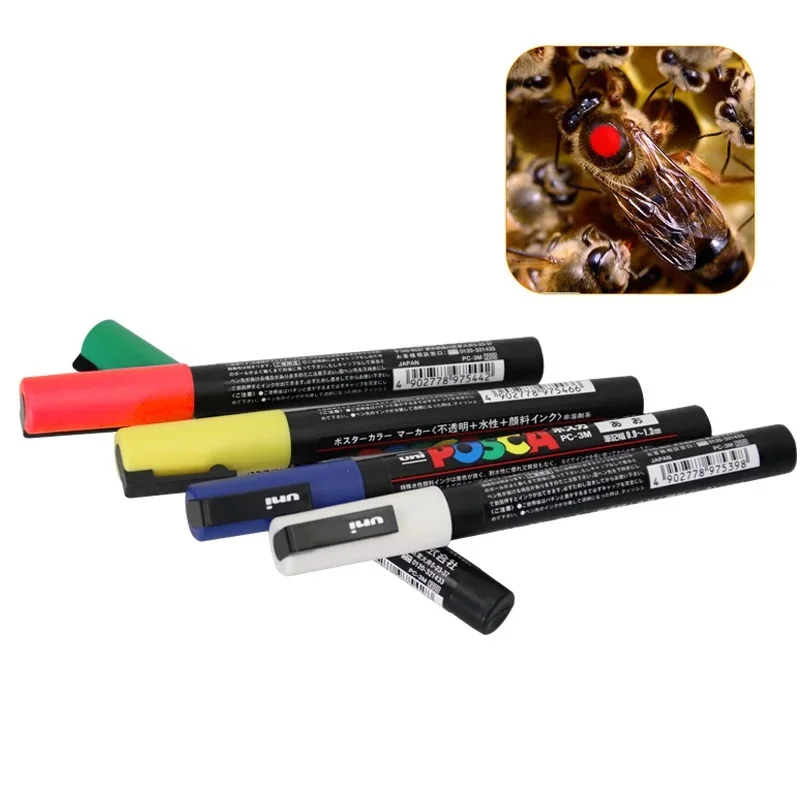 1Pc Queen Bee Marker Plastic Beekeeping Mark Pen 5 Colors Optional Not Fade Bee Identification Equipment Beekeeping Tools