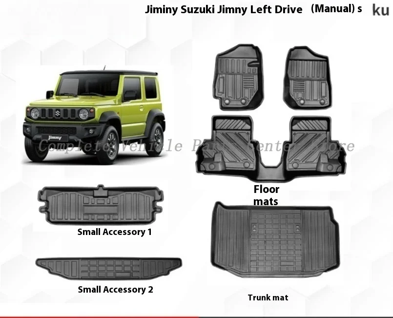 

High Quality TPE Car Mats For Suzuki Jimny Waterproof Non Slip Durable Left Right