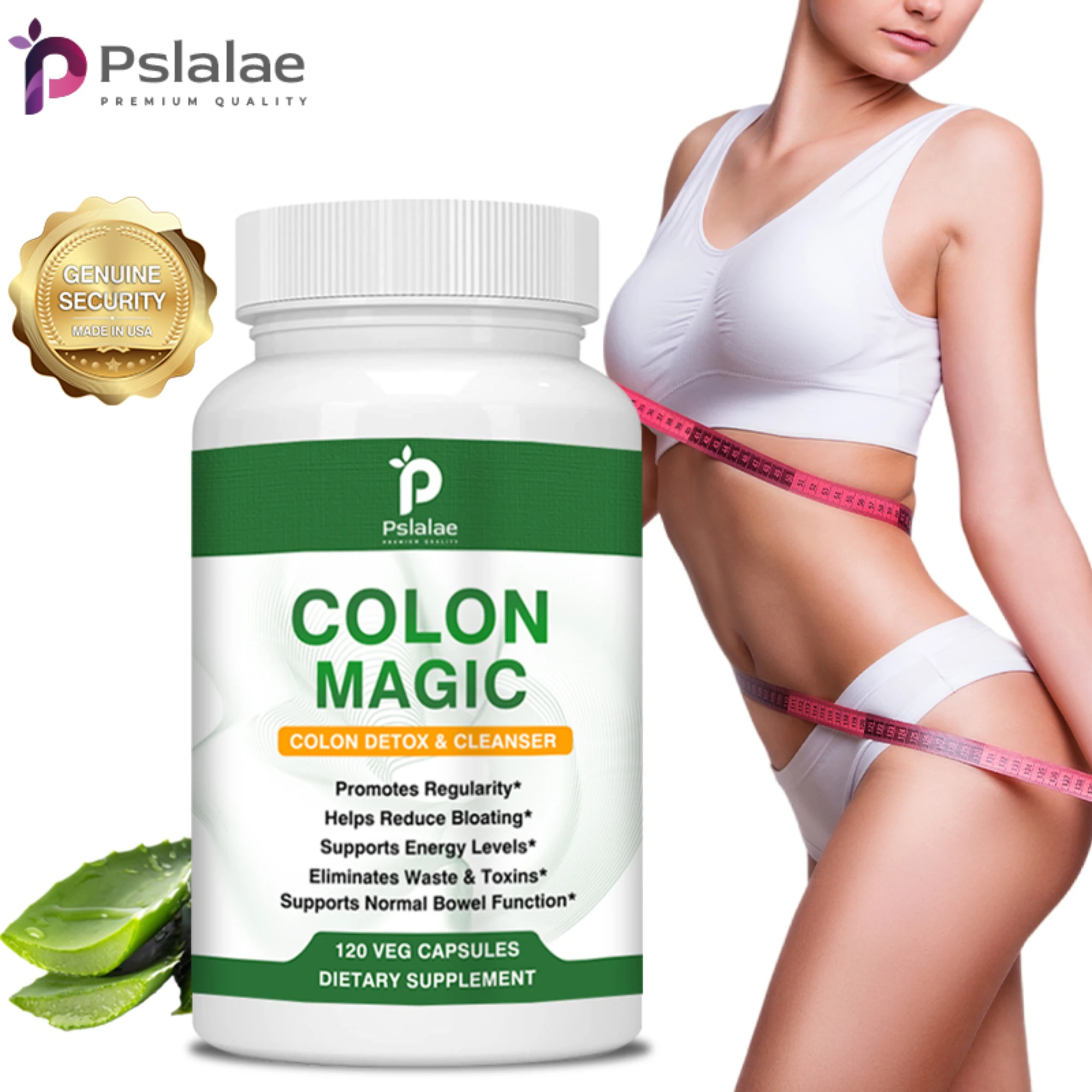 

Colon Cleanse Detox - with Psyllium Husk - Promotes Intestinal Health, Digestive Health, Relieves Flatulence - 120 Capsules