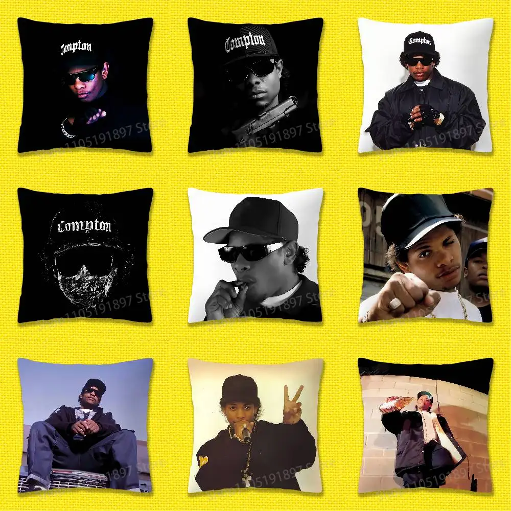 

American Rapper E-Eazy E Throw Pillow Case For 45*45cm 40cm 30cm 50cm 55cm Square Home Pillowcase Case