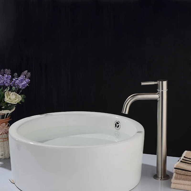 

Хромированный смеситель для раковины из нержавеющей стали для ванной комнаты, одинарный кран для холодной воды, устойчивый к ржавчине и коррозии, кран для раковины Torneira