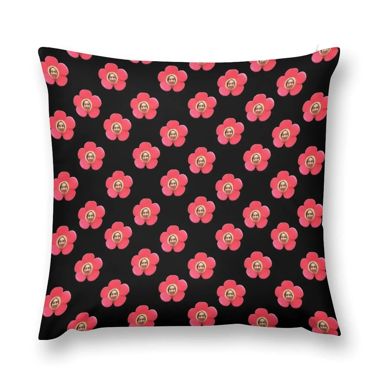 Jhope Chuseok Flower (Black) Throw Pillow Marble Cushion Cover Luxury Cushion Cover Sofas Covers pillow