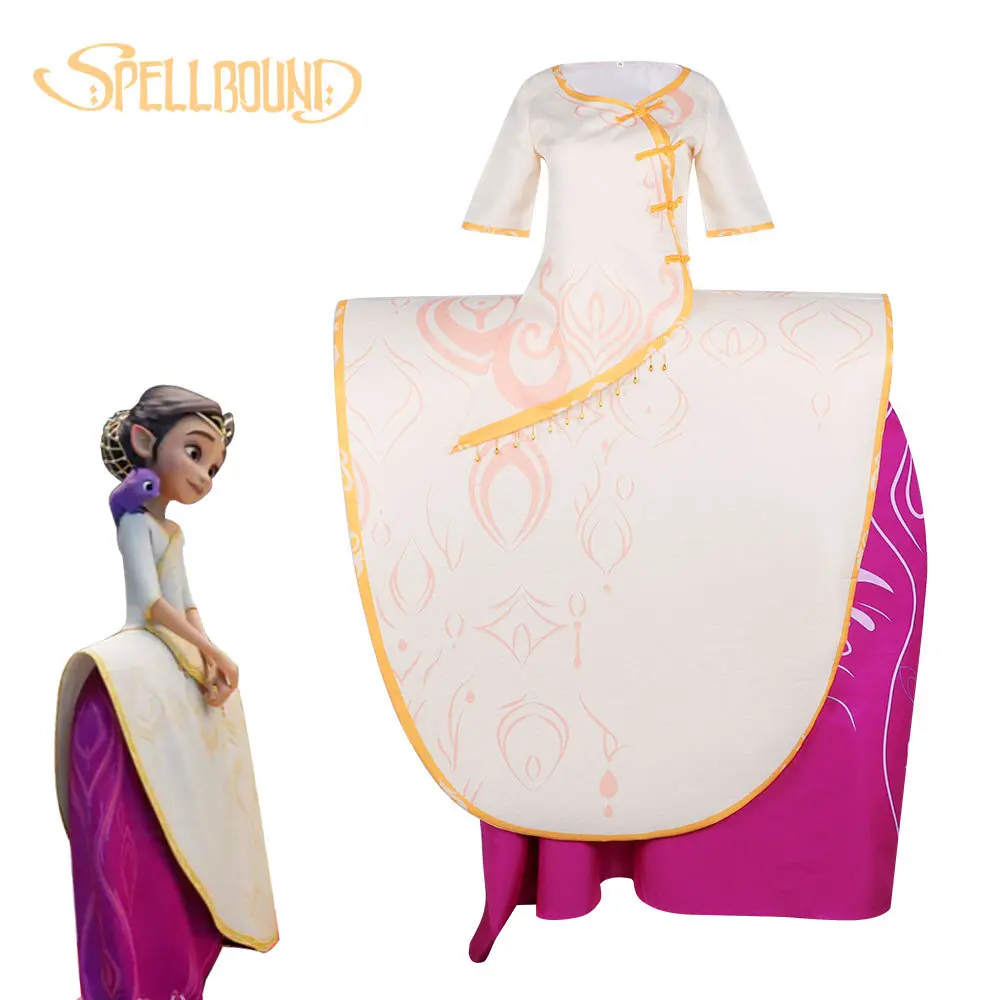 زي تنكري لشخصية إليان من المغامرة السحرية لفستان أداء مرحلة الرسوم المتحركة ثنائي الأبعاد #1