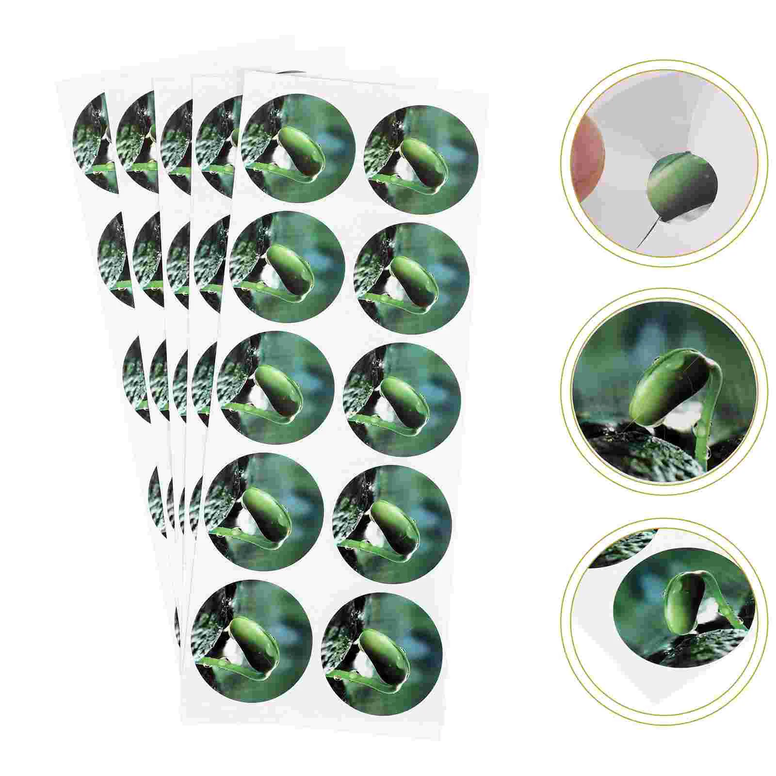 

5 Sheets Self-adhesive Label Hydroponic Seeds Plants Sticker Pot PVC Labels DIY Fried Dumpling Supplies Mark Stickers