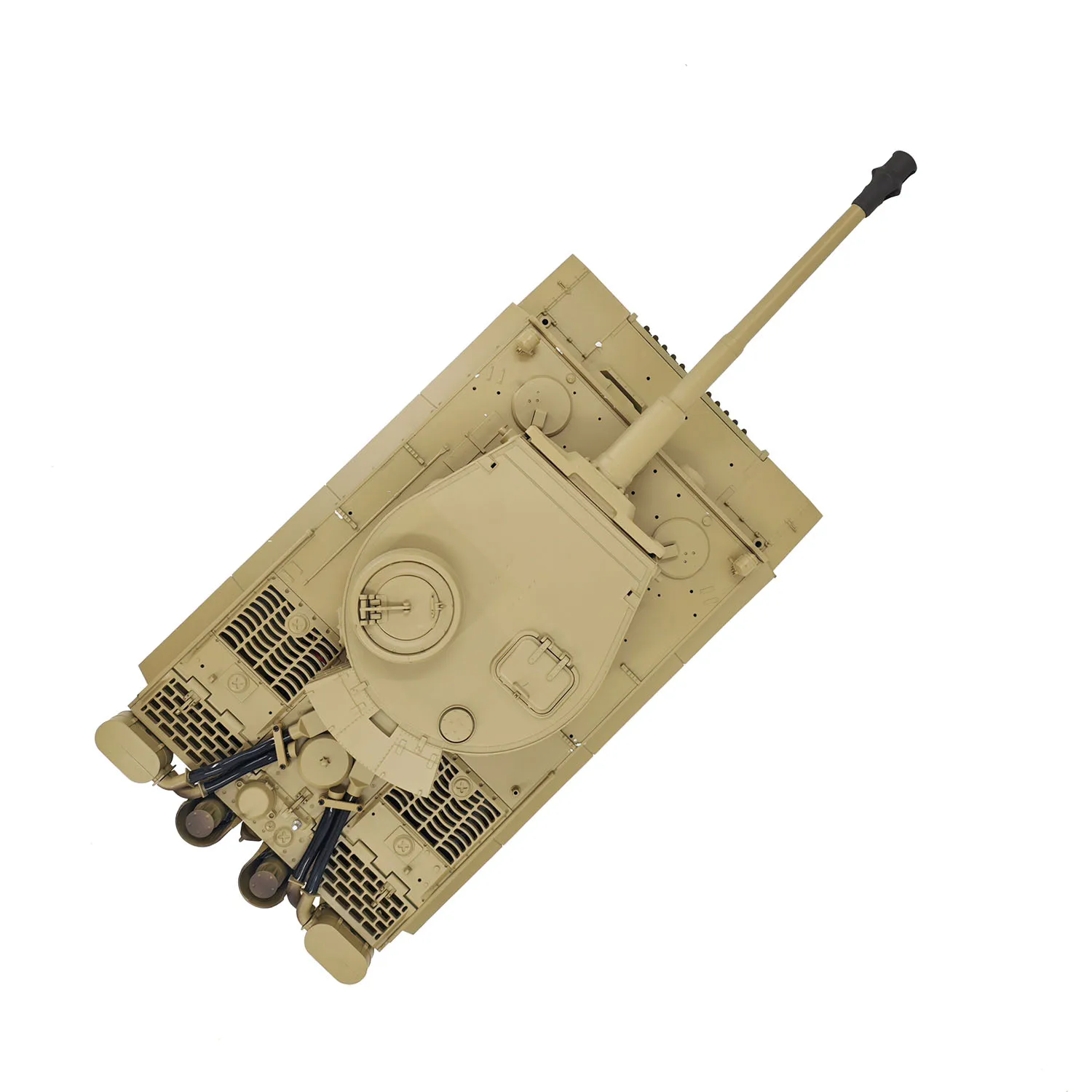 Tiger I 3818 Henglong 2.4Ghz 1/16 7.0 Plastic German RTR RC Tank BB IR Barrel Recoil Steel Gearbox 320 Degree Rotating Turret