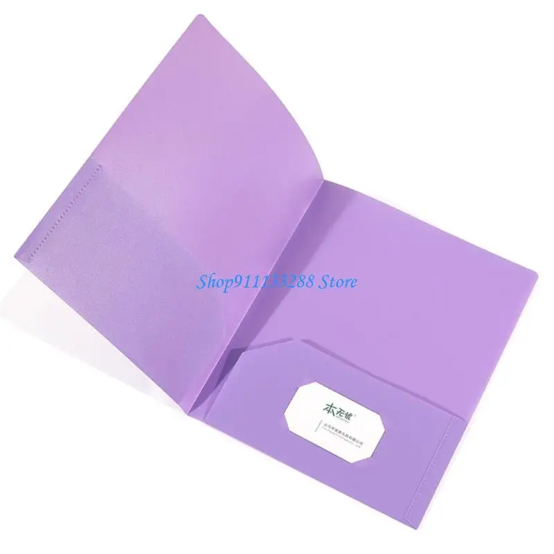 G88D 1/6 قطعة مجلد ثنائي الجيب حجم الرسالة المجلدات مع جيوب يحمل 100 ورقة منظم وثائق مجلد ملفات العرض