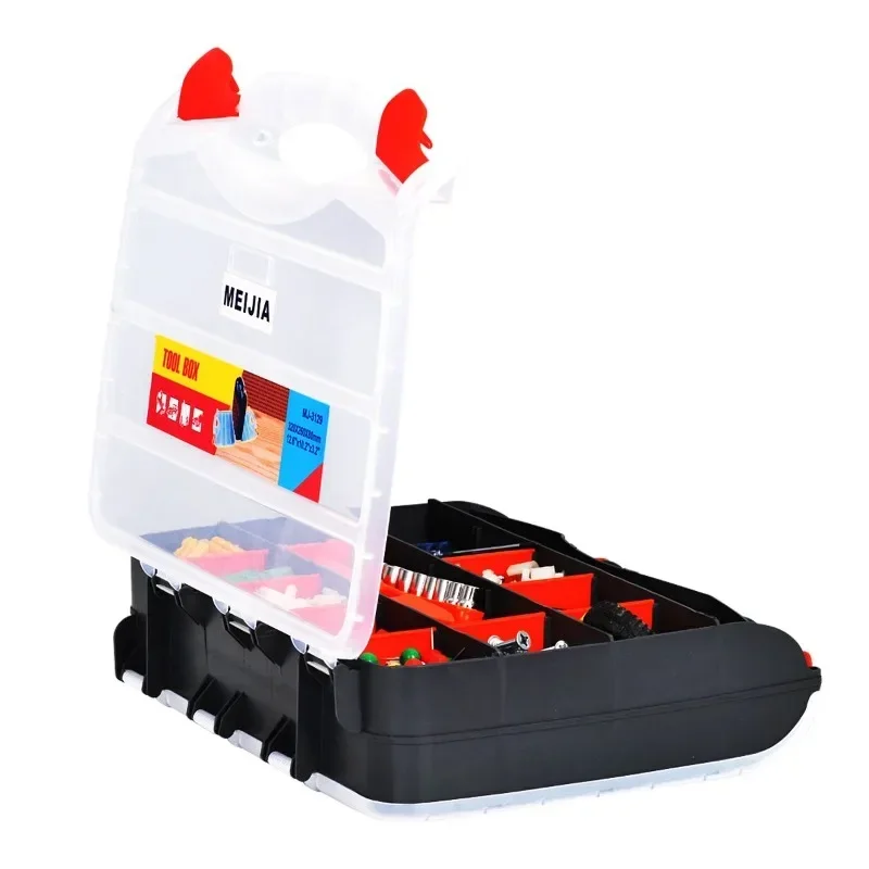 Plastic Organizer Box Thickened Durable Tool Box Multifunctional Portable Parts Boxes Sorting Finishing Storage Tools Packaging