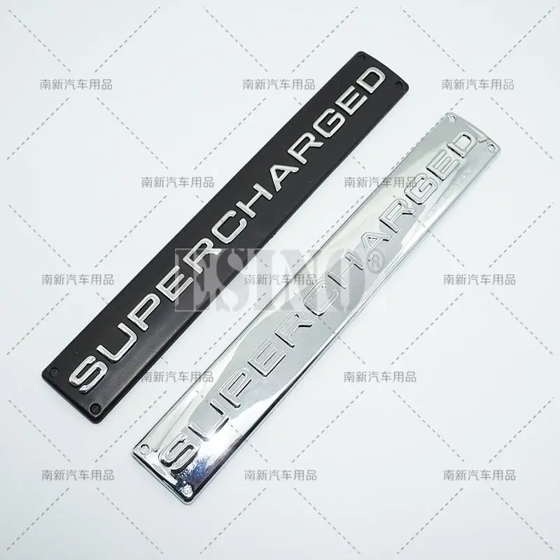 Car Styling Supercharged 3D ABS Adhesive Emblem Rear Trunk Badge Fender Sticker Car Body Decal Auto Accessory