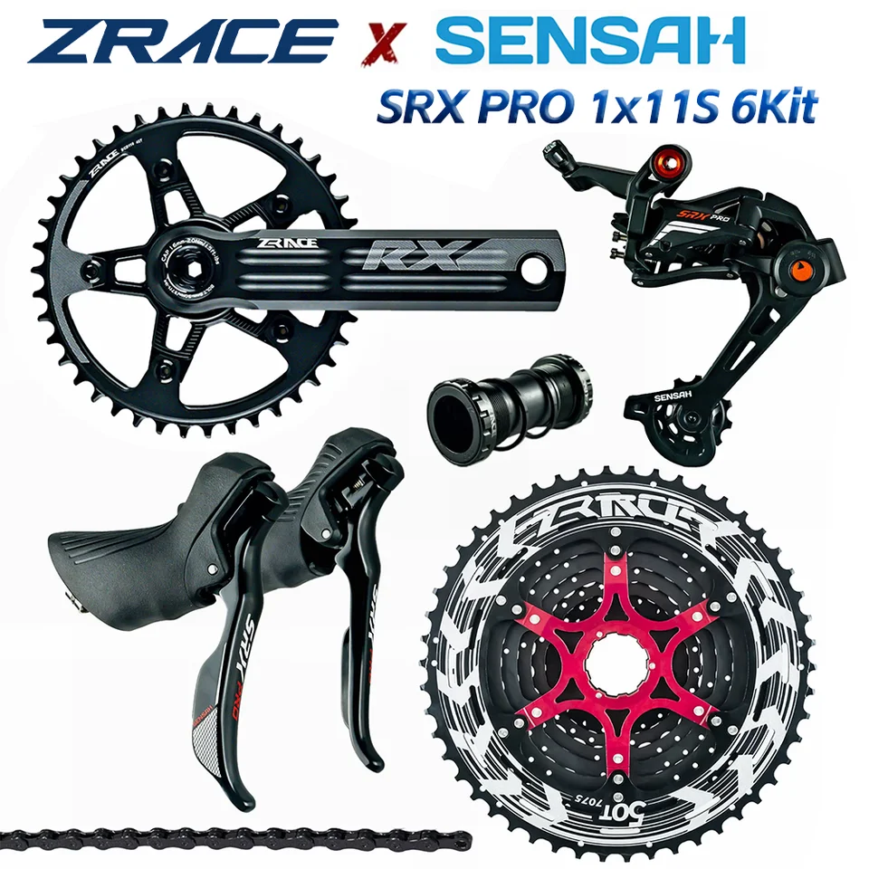 SENSAH SRX PRO 1x11 Speed, 11s Road Groupset, R/L Shifter + Rear