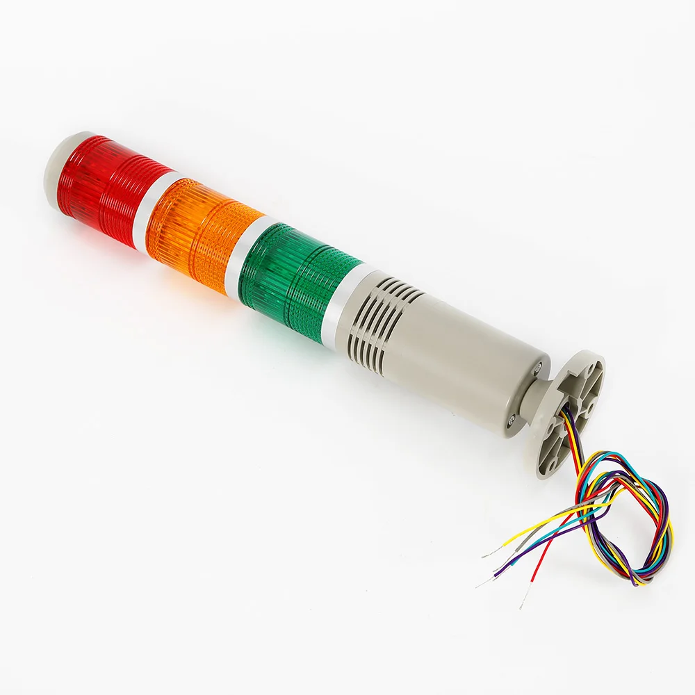 220V Industriële Led-Signaaltoren Zoemer Rood/Groen/Geel