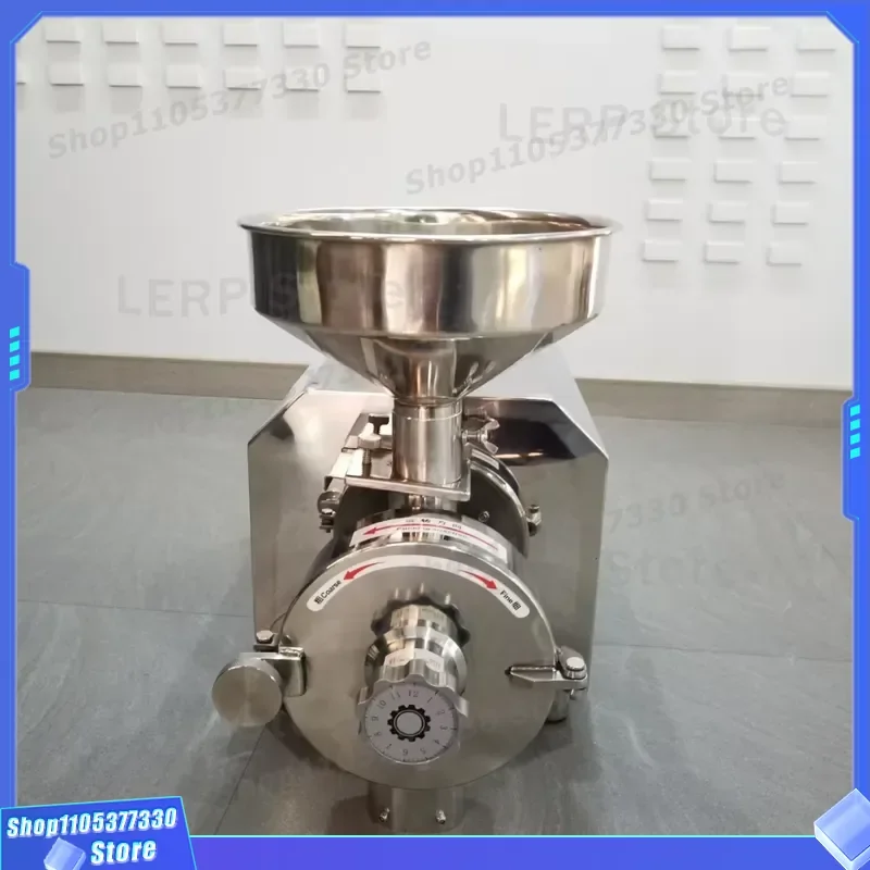 Small Commercial Coffee Grinder Electric Bean Mill for Home Office Use Compact Design Fast Grinding Machine Stainless Steel