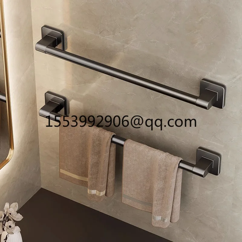 Towel Holder Space Aluminum Shower Room Towel Hanger Multifunctional Storage Organizer For Bathroom Accessories