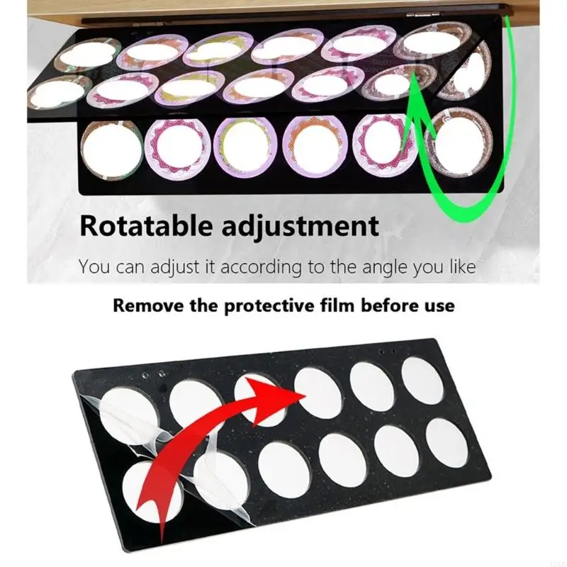 U0DEアクリルコーヒーポッドスタンドアクリルコーヒーポッドホルダーコーヒーポッドディスプレイラック