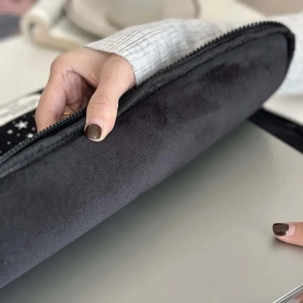 Korean Style Portable Laptop Sleeve Bag Starry Sky Design 3 Sizes Tablet Pouch Shockproof Protection Notebook Case