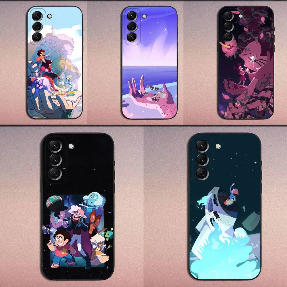 

Steven Cartoon Universe Phone Case For Samsung Galaxy A20,A21s,A22,A31,A32,A52,A53,A72,73,A80 Soft Black Cover